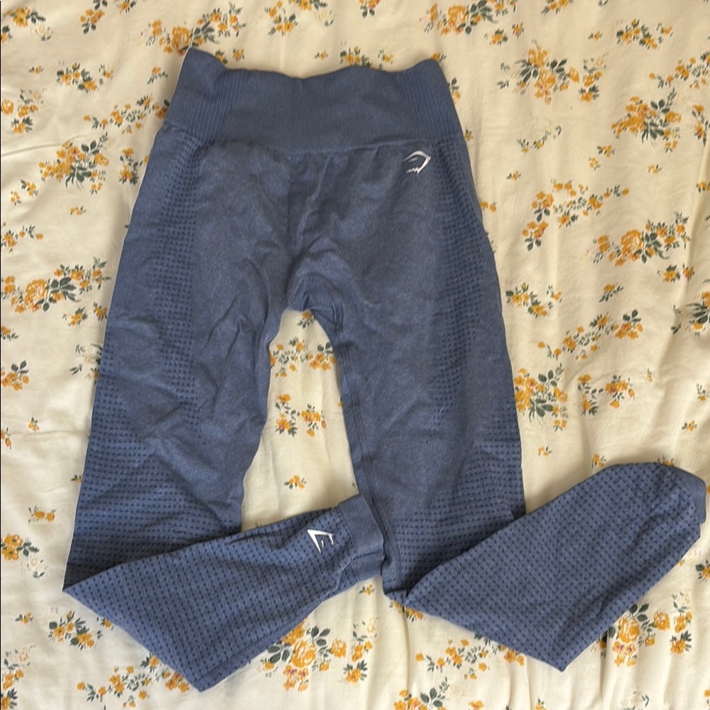 Gymshark Blue and Purple Leggings for Active Wear